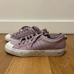Adidas Nizza Women's Lilac Sneakers gently worn